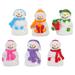 Christmas Micro Landscape Miniature Ornaments Figurine 24 Pcs Dining Table Accessories Resin Snow Globe