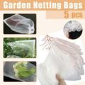 npkgvia Gardening Supplies Tools 5Pcs Plant Garden Netting Bag Mosquito Net Barrier Bag Fruit Anti-insect Bag Rice Beache-breeding Bag Accessories Garden Tools