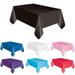Welling 5PCS Solid Color Rectangle Dining Table Cover Cloth Birthday Party Tablecloth Decor