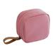 chidgrass Mini Cosmetic Bag Fashionable Kits Container Coin Outdoor Solid Color Pouch Makeup Travel Beauty Tools Organizer Pink