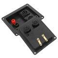 2 Pcs Sound Bar Adaptor Speaker Terminals Speaker Spade Connectors Audio Button Board Wire Board Abs