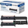TN450 Toner Cartridge and DR420 Drum Unit Combo Compatible for Brother TN-450 DR-420 TN420 use with HL-2270DW HL-2280dw MFC-7240 MFC-7360n Printer (2x TN450 Toner 1x DR420 Drum Unit )
