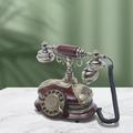 American Style Vintage Phone Retro Wired Rotary Dial Old Phone Classic landline w/Dialing Function Desktop Phone Handset For Home Office Cafe Bar Decoration