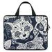 LAKIMCT Sugar Cat Skull Laptop Bag Computer Bag Briefcase Messenger Bag Waterproof Laptop Case for Work 12 inch