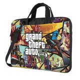 Grand Theft Auto V Laptop Bag Laptop Case Computer Notebook Briefcase Messenger Bag With Adjustable Shoulder Strap 15.6 Inch