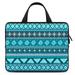 LAKIMCT Blue Retro Stripes Laptop Bag Computer Bag Briefcase Messenger Bag Waterproof Laptop Case for Work 13 inch