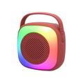 Leodye Bluetooth Colorful Streamer Speaker Outdoor Portable Wireless Bluetooth Speaker High Power Shock Subwoofer 360 Surround Sound Hifi Speaker Support USB and FM