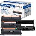 TN660 TN630 Toner Cartridge and DR630 Drum Unit Set Compatible for Brother TN-660 TN-630 DR-630 for Brother HL-L2300D HL-L2320D MFC-L2740DW HL-L2380D Printer (3x TN660 Toner 1x DR630 Drum Unit )