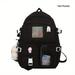 Women s Travel Backpack Women s Multi-Pocket Waterproof College School Bag Transparent Bag Large Capacity Laptop Backpack Reinforcement