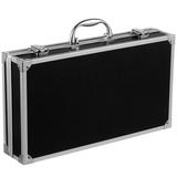 Black Aluminum Briefcase with Lock for Tattoo Equipment and Makeup Tools