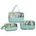 3 Pcs Clear Toiletries Bag Travel Bag Wash Cosmetic Bag Makeup Bag Portable Waterproof Makeup Travel Bag-blue