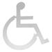 3pcs Wheelchair Disabled Toilet Sign Wheelchair Disabled Restroom Sign for Display