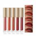 Pjtewawe Lip Makeup 5PCS Lip Gloss Set Non Stick Cup Water Mist Lip Lotion Is Not Easy To Fade Lip Gloss Velvet Lipstick Set