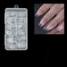 120 Pcs Soft Gel Ballerina Nail Tips Full Cover Coffin Fake Nail Tips With Box Clear False Nail Tips For Nail Salons Home DIY 12 Sizes