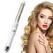 Clearance! MIARHB Rotating Curling Iron in Sunset 1 Inch Barrel for All Hair Types Automatic Hair Curler Easy-to-Use Curling Wand Long-Lasting Salon-Quality Curlsand Waves White