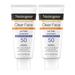 Neutrogena Clear Face Liquid Lotion Sunscreen For Acne-Prone Skin Broad Spectrum Spf 50 Protection Oil- Fragrance- & Oxybenzone-Free Sunscreen Non-Comedogenic Twin Pack 2 X 3 Fl. Oz