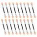 50pcs Double-end Sponge Eyeshadow Sticks Brushes Disposable Eye Shadow Eyeshadow Applicators (Pink)