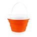 Foldable Footbath Massage Bucket Soaking Bucket Folding Basin Spa Foot Bath Bucket Household Sauna Bathtub Pedicure Bath Bathtub Orange