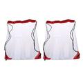 Backpack Makeup Junkie Bag Cosmetic Drawstring for Outdoor Sports Storage 2pcs Red Travel