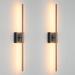 Wall Sconces Set of Two Black and Brass Gold Sconces Wall Decor Set of 2 Modern Wall Light Fixtures Metal Sconces Wall Lighting with Clear Glass Shade Farmhouse Wall Lamp for Mirror Living Room