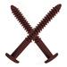 Window Shutters Panel Peg Lok Pin Screws Spikes 3 inch 16 Pack Fasteners (Burgundy/Wineberry) Exterior Vinyl Shutter Hardware Strongest Made in USA