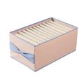 VALSEEL Organization and Storage Clothes Storage Box With Bow Handle Compartment Foldable Storage 5/8/12 Grids & Small 7 Grids Folding Divided Clothing Storage Box Storage Bins