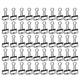 50Pcs Hollow Binder Clips Metal Paper Binder Clips for Documents Papers Test Reports Black