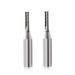 CNC Router Bits 1/2 inch Shank 1 Cutting Length 3 Flutes TCT Straight Router Bit Straight Flute End Mill Cutters Woodworking CNC Trimming Slot Bits Milling Cutter for Wood Pack of 2
