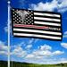 FLAGWIX American Flag-Nurse Flag Thin Red Line Nurse Grommet Flag TRN1388GFv1 3x5 ft No Flag Pole Rings-USA Heavy Duty Flags Canvas Cotton-Durable Indoor Outdoor Flag