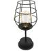 Wine Glass Night Light Metal Desk Lamps Vintage Table Decor Battery Abs