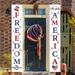 npkgvia 4Th of July Decorations Room Decor Patriotic Decoration And Stripes Porch Sign Let Freedom Ring 4 Of July Memorial Day Independence Day Hanging Banner Flag Home Decor Patriotic Decorations