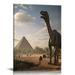 Nawypu Boy Room Dinosaur Framed Wall Art Posters Brachiosaurus Tyrannosaurus Triceratops Pterosaurs Teen Room Wall DÃ©cor for Kids Bedroom Nursery Bedroom