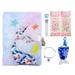 Cute Notepad Kawaii Notebook Plush Diary for Girls with Lock and Keys Cartoon Journals for Study Notes Fun Writing Drawing Scratch Pads School Supplies for Boys Kids Teacher 160 Pages (Blue Fish)