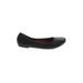 Lucky Brand Flats: Ballet Chunky Heel Work Black Solid Shoes - Women's Size 11 - Round Toe