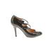 J.Crew Heels: Pumps Stiletto Cocktail Party Gray Print Shoes - Women's Size 7 1/2 - Round Toe