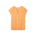 TOM TAILOR Damen Gemusterte Bluse, orange, Gr. 40