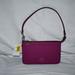 Coach Bags | Coach Pebbled Leather Pouch Shoulder Bag In Deep Plum # Cj797 Del Nwt | Color: Purple/Silver | Size: Small