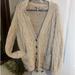 Free People Sweaters | Free People Cable Knit Cardigan! So Cute And Warm But Too Long For My Height! | Color: Cream | Size: S