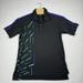 Adidas Shirts | Adidas Golf Shirt Mens Medium Black Geometric Design Short Sleeve Golf Polo | Color: Black | Size: M