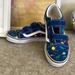 Vans Shoes | Kids Vans, Velcro Closure And Dinosaurs! Sz 2.5 | Color: Blue/Green | Size: 2.5b