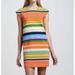 Kate Spade Dresses | Kate Spade Multicolor Striped Nico Shift Dress Sz 10 | Color: Green/Orange | Size: 10