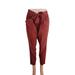 Athleta Pants & Jumpsuits | Athleta Women's Brown Drawstring Front Pockets Casual Cropped Pants Size 12 | Color: Brown | Size: 12