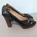 Coach Shoes | Coach Womens Size 10 B Black Leather Heels Q154 Heather J06 Made In Italy | Color: Black | Size: 10