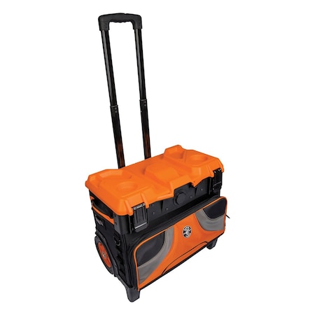 KLEIN TOOLS 55473RTB Tradesman Pro Tool Master Rolling Tool Bag, 19 Pockets,