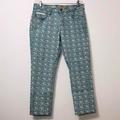 Anthropologie Jeans | Anthropologie Pilcro Jeans Floral Zip With Pockets Like New Size 30 | Color: Blue/White | Size: 30