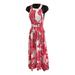 Anthropologie Dresses | Anthropologie Abel The Label Atl Pink White Floral Open Back Paloma Dress Size M | Color: Pink/White | Size: M