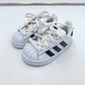 Adidas Shoes | Adidas Originals Toddler's White & Black Superstar Lace Up Sneakers Size 5k | Color: Black/White | Size: 5bb