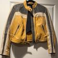 Free People Jackets & Coats | Free People Leather Biker Jacket | Color: Yellow | Size: Xs