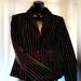 Victoria's Secret Jackets & Coats | Body By Victoria One Button Pinstripe Blazer Small 90s Black | Color: Black/White | Size: 6