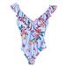 Jessica Simpson Swim | Jessica Simpson | Swim | Jessica Simpson Garden Ruffle Shoulder’s Size-S | Color: Blue | Size: S